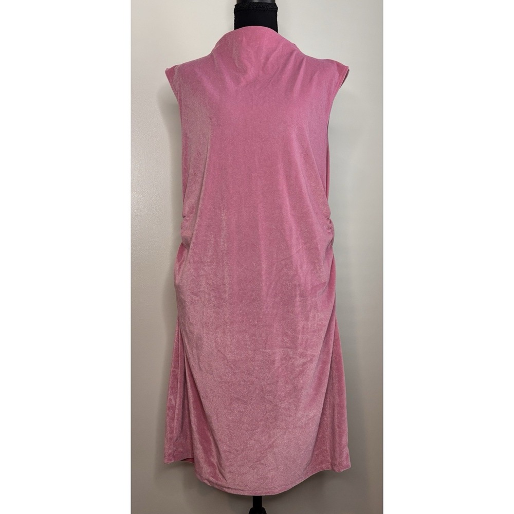 A New Day Women's Pink Velvet Sleeveless Dress Size XL
